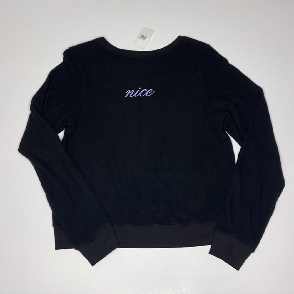 Wildfox Black naughty and nice sweatshirt - Picture 3 of 10